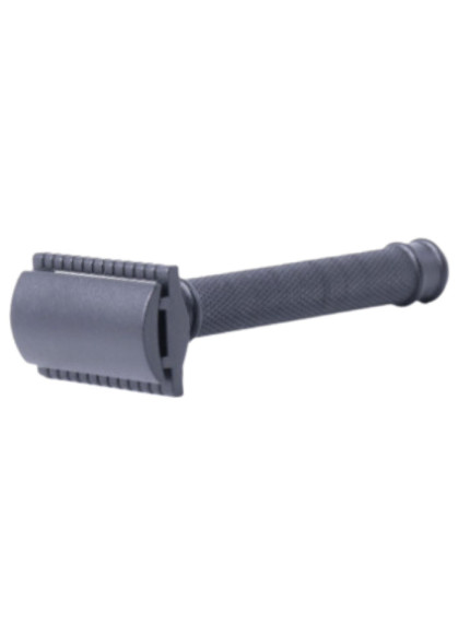 Rasoir de Sûreté Noir Inox - Gentleman Barbier 